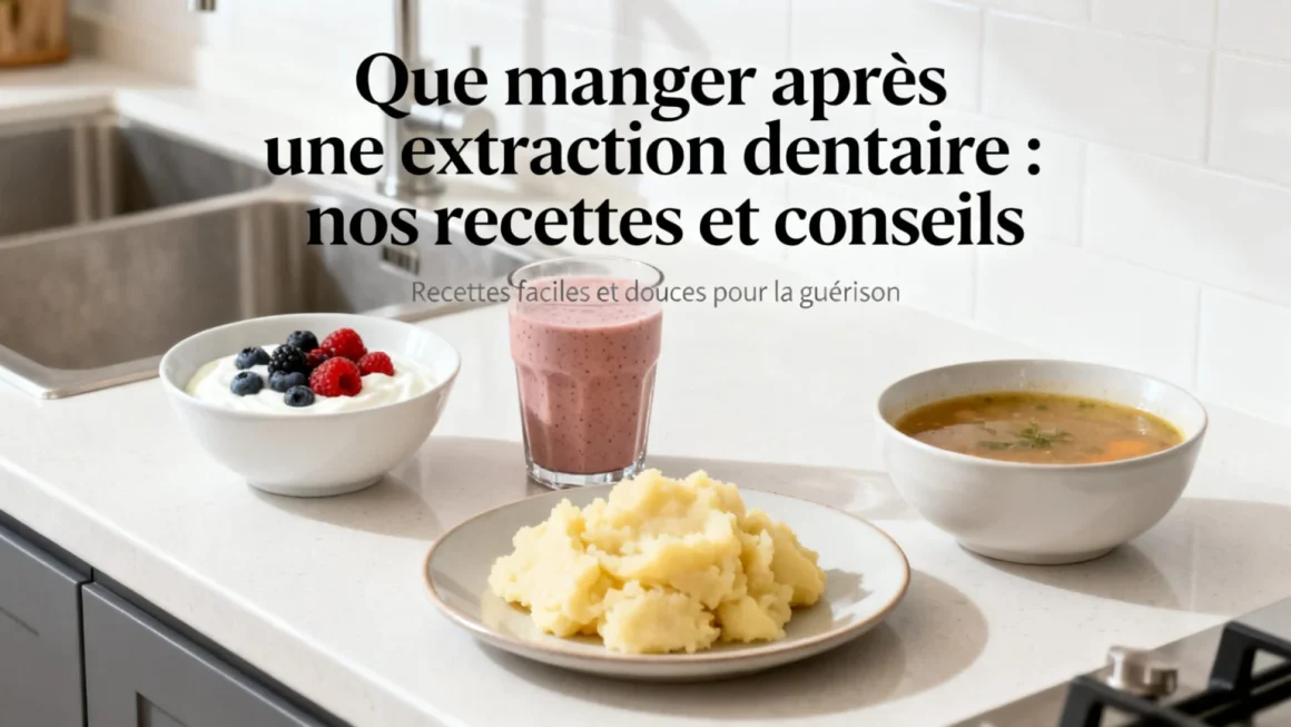 Que manger après une extraction dentaire ? Guide complet pour une bonne cicatrisation